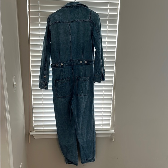Madewell Denim Jumpsuit Jean Coveralls Long Sleeve - Picture 8 of 9